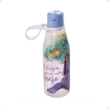 Imagem de Garrafa Infantil Colorida Disney Wish 530Ml Com Tampa E Alça