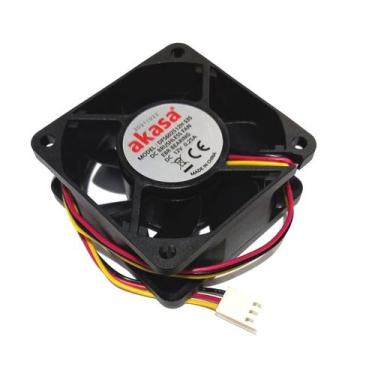 Imagem de Cooler 12V 60x60x25 Bucha 0.23A - 4500RPM - 23.5 CFM - Akasa 3 Fios co
