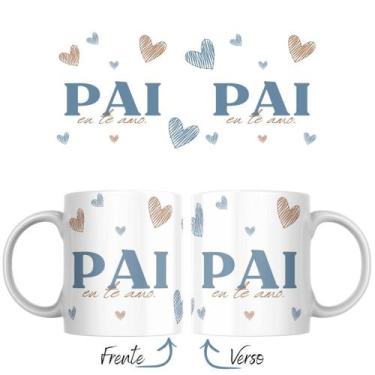 Imagem de Caneca de Porcelana Pai Eu Te Amo Personalizada Presente Criativo - Ca