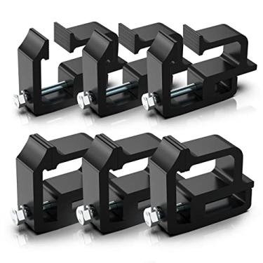 Imagem de ovsor Conjunto de 6 braçadeiras de caminhão para braçadeiras de caminhão, braçadeiras de caminhão, braçadeiras de montagem para Dodge Dakota Ram 1500 2500 3500, F150, F250(6, preto)