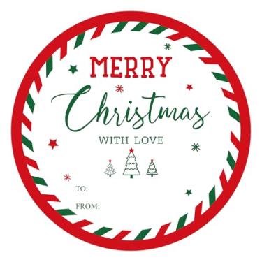 Imagem de Anwyll Adesivos de Feliz Natal com amor para cartão de selo de envelope