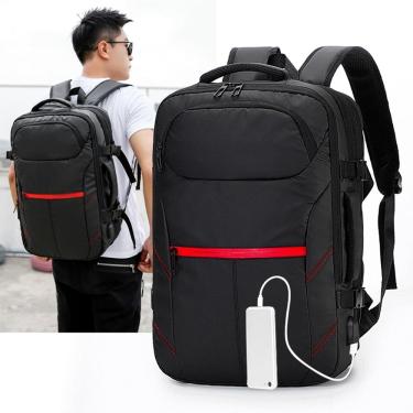 Imagem de Mochila multifuncional impermeável para laptop 35L com porta USB