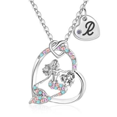 Imagem de Colar fonkup Sereia banhada a ouro 18K com zircônia cúbica