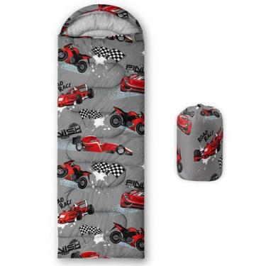 Imagem de Saco de dormir Axolotl Cool Red Car para meninos e crianças impermeáve