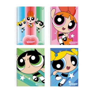 Imagem de Caderno Escolar Universitário 1M 80Fls Meninas Super Poderosas