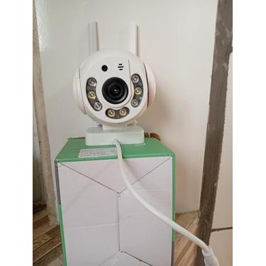 Imagem de Câmera de Segurança Externa WiFi, PTZ 360°, Visão Noturna, Vigilância IP, Prova d'Água,