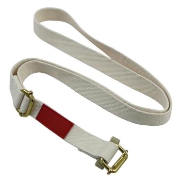 Imagem de harayaa Faixa de ioga para alongamento diário, com fivela dupla, equipamento antiderrapante, faixa elástica ajustável para treino em casa, academia, pilates