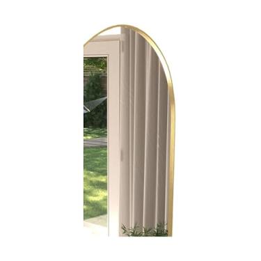 Imagem de Espelho Oval De Corpo Inteiro 110x50 Cm | Com Moldura Decorativa | Design CláSsico E Elegante | Para Pendurar Ou Apoiar(OVAL DOURADO)