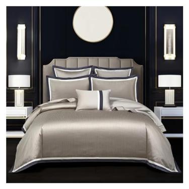 Imagem de Conjunto de capa de edredom de algodão 1000 fios super king size (5 solteiros)