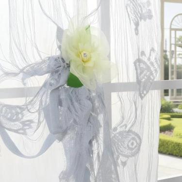 Imagem de Cortina De Corda Borboleta Luxo Drapeada Cintilante - Modinha Fashion,