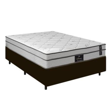 Imagem de Cama Box Viúva + Colchão De Molas Ensacadas Viúva -LUFLEX, marrom