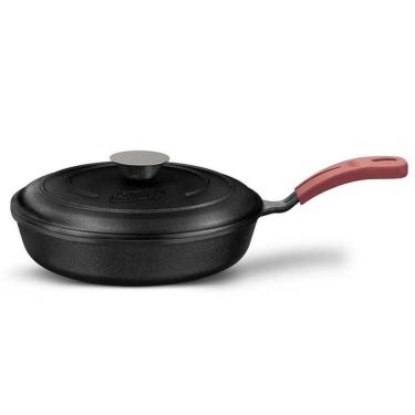 Imagem de Frigideira de Ferro Fundido Nº 24 C/ Tampa de Ferro MTA 8417