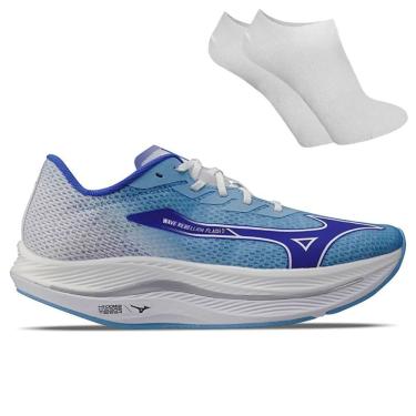 Imagem de Kit Tênis Mizuno Wave Rebellion Flash 2 Masculino + Par De Meia