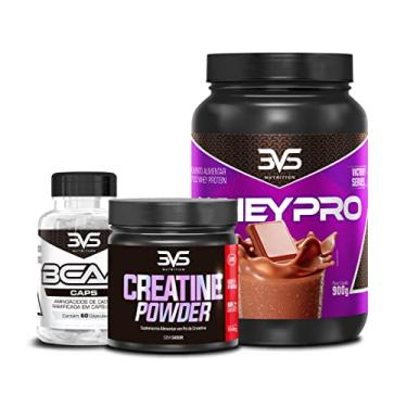Imagem de Combo Whey Pro + Creatina + BCAA 3VS Nutrition (Chocolate)
