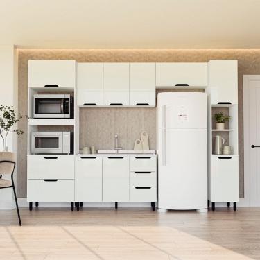 Imagem de Cozinha Compacta 250056 5 Peças Meena Branco Politorno Móveis
