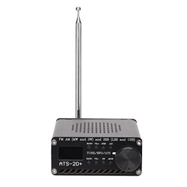 Imagem de ATS-20 Si4732 Receptor de rádio de banda completa, receptor de banda mundial FM AM LW SW SSB com alto-falante, antena, caixa de liga de alumínio, receptor de rádio portátil de ondas curtas para