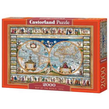 Imagem de Castorland C-200733-2 Map of The World, 1639, quebra-cabeça de 2000 peças, colorido