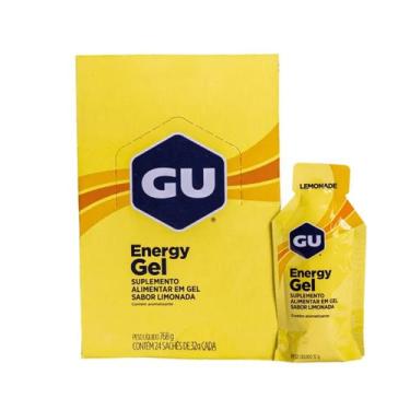 Imagem de Energy Gel Caixa Com 24 Saches De 32g Sabor Limonada Gu