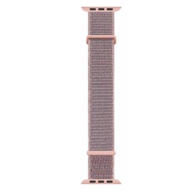 Imagem de FIT IT Pulseira de Nylon com Velcro compatível com Apple Watch Series 11, SE3, Ultra 3 (Rosa, 46mm)