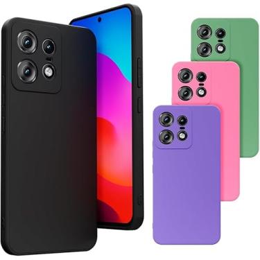 Imagem de Capa Capinha Case Compatível Motorola Moto Edge 50 Pro Silicone Veludo Premium [2ASHOP] (ROSA IOGURTE)