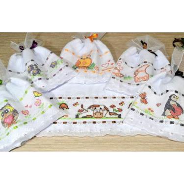 Imagem de Pano de Prato Individual Bordado em Ponto Cruz - Arte & Tear