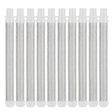 Imagem de 10 peças de filtro de pistola de pulverização sem ar de malha 50, filtro de pistola de pulverização de tinta sem ar, acessórios de pintura de alta eficiência, substituição de filtro de pistola de