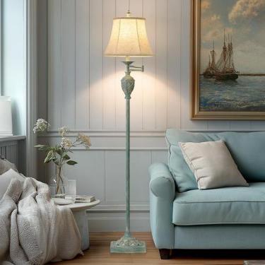 Imagem de Luminária de chão AIDENOEY 154 cm 350 com braço giratório ajustável