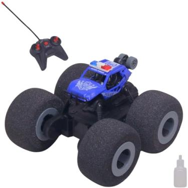 Imagem de Carro De Controle Remoto RC Com Luz E Fumaça Polícia Azul - Castela