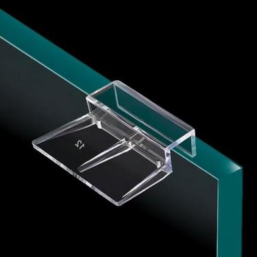Imagem de 10 peças de suporte transparente de aquário de 5 mm de largura, acessórios de capô de aquário de acrílico durável para peixes e animais de estimação aquáticos