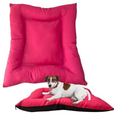 Imagem de Cama Cachorro Gato Colchonete Confortável Caminha Pet Tamanhos P M G ROSA (Pequeno)