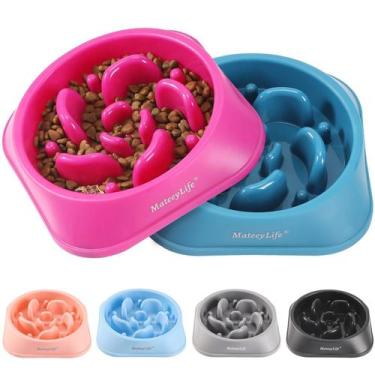 Imagem de Taças para cães Slow Feeder MateeyLife, 2 unidades para animais de est