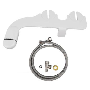 Imagem de Acessório para bidê para vaso sanitário com pressão de água ajustável, pulverizador de bidê padrão europeu de 3/8 pol. para higiene de banheiro, metal ABS