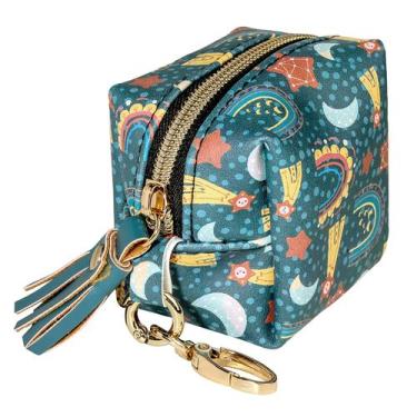 Imagem de Estojo porta-chupeta Smlpuame BPA Free Leather Rainbow