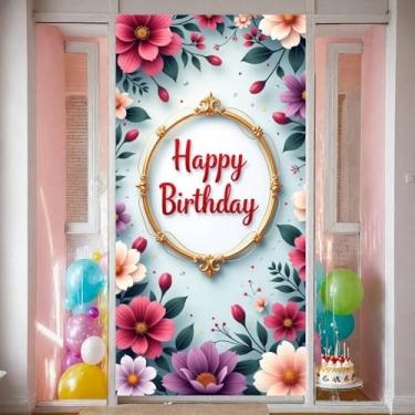 Imagem de Bandeira com tema de animal para festa de aniversário de desenho animado colorido balões coloridos para decoração de evento de sessão de fotos