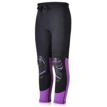 Imagem de Intbost Calça infantil de neoprene de 3 mm para manter o calor em água fria, roupa de banho para crianças, roupa de mergulho longa, mergulho com snorkel