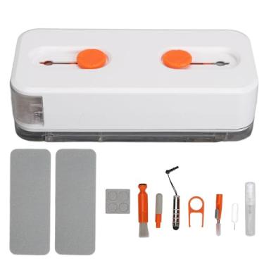 Imagem de Conjunto de limpeza de telefone celular 12 em 1 Kit de ferramentas de limpeza eletrônica portátil para fone de ouvido Laranja Material ABS Durável Leve para todos os presentes de
