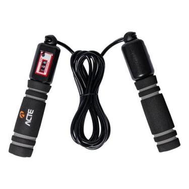 Imagem de Corda De Pular Com Contador Digital 2,75m Preta Acte