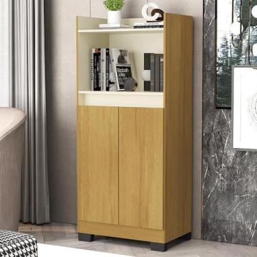 Imagem de Aparador Buffet Sala Duque 2 Portas - Loja DoceLar, Mel/Perola