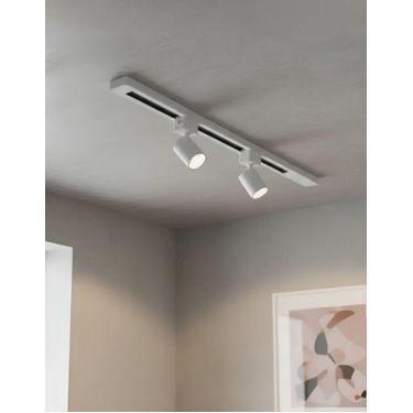 Imagem de Kit Trilho Eletrificado 50cm com 2 Spots 7w Iluminação Led Minimalista