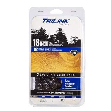Imagem de New TriLink CL15062X2TL2 Corrente Loop 3/8 LP Semi-Cinzel .050 62DL 2 Compatível com/Substituição para Black & Decker CS1518, Craftsman/Sears 3407, 34116, 35038, 35104, 35160, 35218 S62222222222 T - 91PP Corrente X