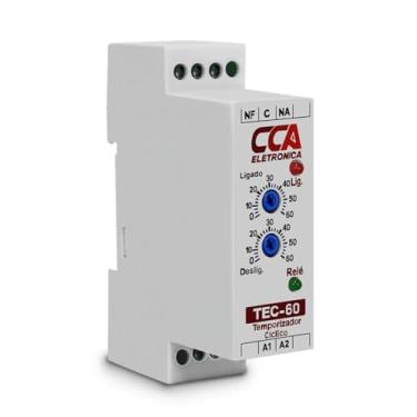 Imagem de Rele De Tempo Cíclico Temporizador 60 Segundos 220v On E Off
