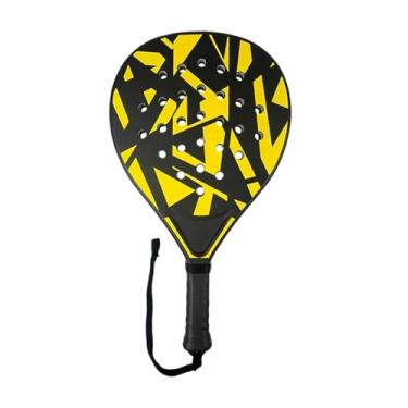 Imagem de oshhni Raquete de Padel, Raquete de Tênis, Entretenimento, Agilidade, Equipamento Físico para Iniciantes, Crianças e Adultos, Campo Esportivo Escolar, Jardim, Preto E Amarelo