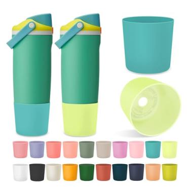 Imagem de Kaitiaki 2 peças de bota superior de silicone para Owala 1,134 g 850 g FreeSip Sway Tumblers, acessórios de manga inferior de garrafa antiderrapante para a maioria dos suportes de copo de carro, livre