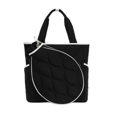 Imagem de Zxpjkyu Bolsa para Raquete de Tênis, Bolsa para Raquete de Badminton, Mochila Multifuncional para Raquete de Tênis, Preto