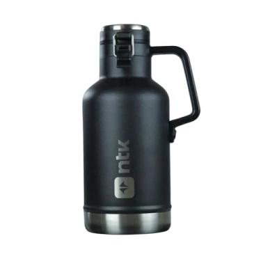 Imagem de Garrafa Térmica Inoxidável, Preta, Capacidade 1,9 Litros, Material em Aço Inox,Garrafas para Bebidas Térmicas, Conservação de Temperatura