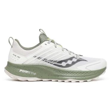 Imagem de Saucony Tênis de corrida masculino Ride Tr2 Trail, Branco/olivina, 10.5
