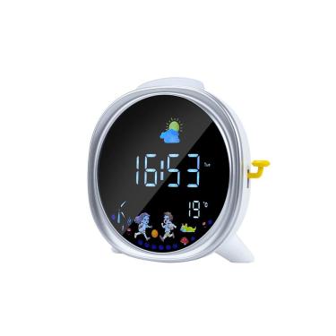 Imagem de Despertador digital LED criativo com luz noturna de tela LCD