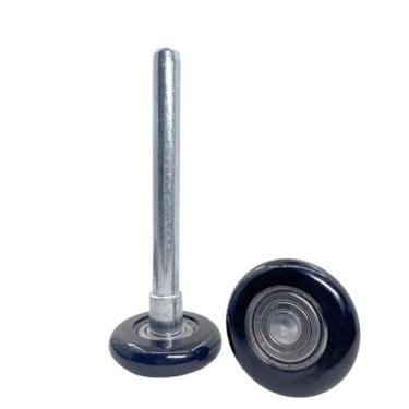 Imagem de JSKN Pacote com 10 rolos pretos de nylon para porta de garagem de 5 cm haste silenciosa, durável, com rolamentos de precisão selados duplos 6200ZZ