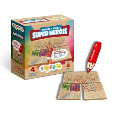Imagem de Quebra Cabeça Infantil Heróis Sopecca - ES26