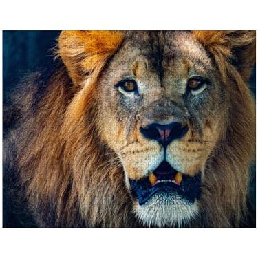 Imagem de Quebra-cabeça de leão, 1000 peças, quebra-cabeça de madeira com foto personalizada para adultos, amigos, presentes para casamento, aniversário, dia dos namorados, decoração de casa